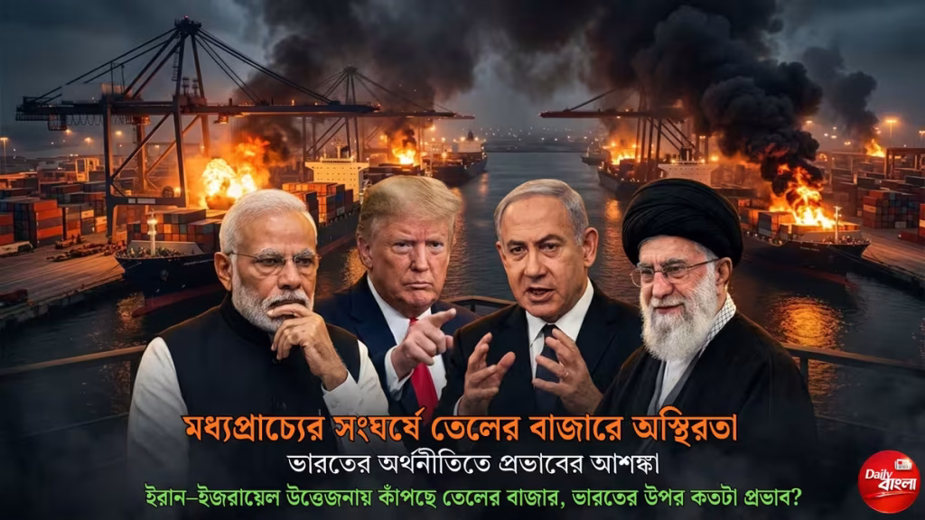 ইরান–ইজরায়েল উত্তেজনায় কাঁপছে তেলের বাজার, ভারতের উপর কতটা প্রভাব?